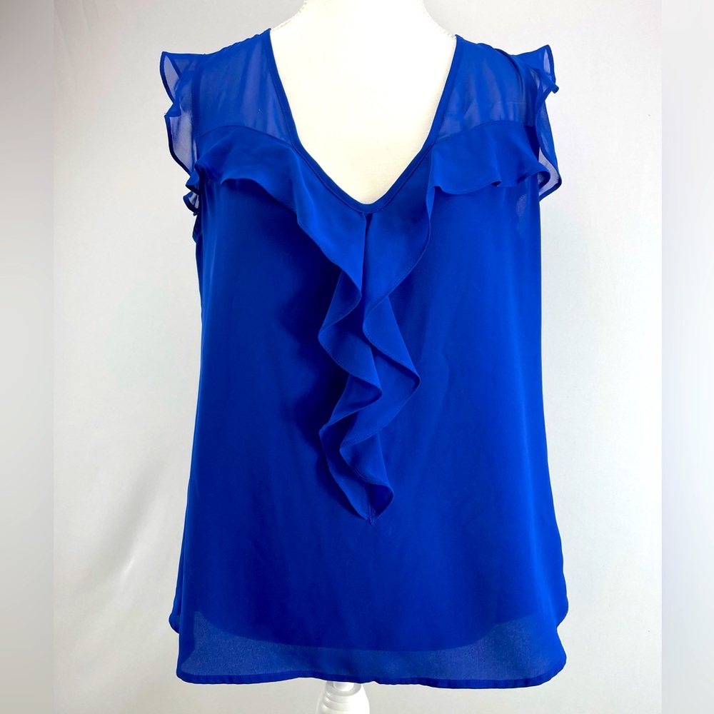 *3/$15* Express Sleeveless Ruffle Blouse, Small